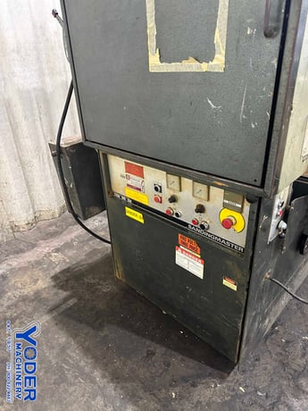 36" Sandingmaster #CSB2-900, belt grinder, pneumatic tracking, oenmatic belt tension - Image 9