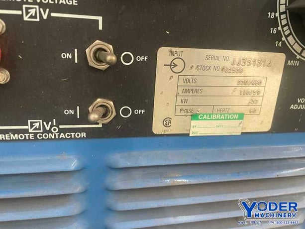 59/108 Amps, Miller Deltaweld #650DC, Arc welder with S-54D feeder, 37 KW, gun - Image 2