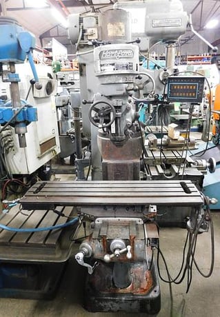 Hartford, 9" x 42" table, 2 HP, 12" X, 28" Y, 16" Z, 80-2720 RPM, R-8, X-Axis power feed, Spaulding - Image 1