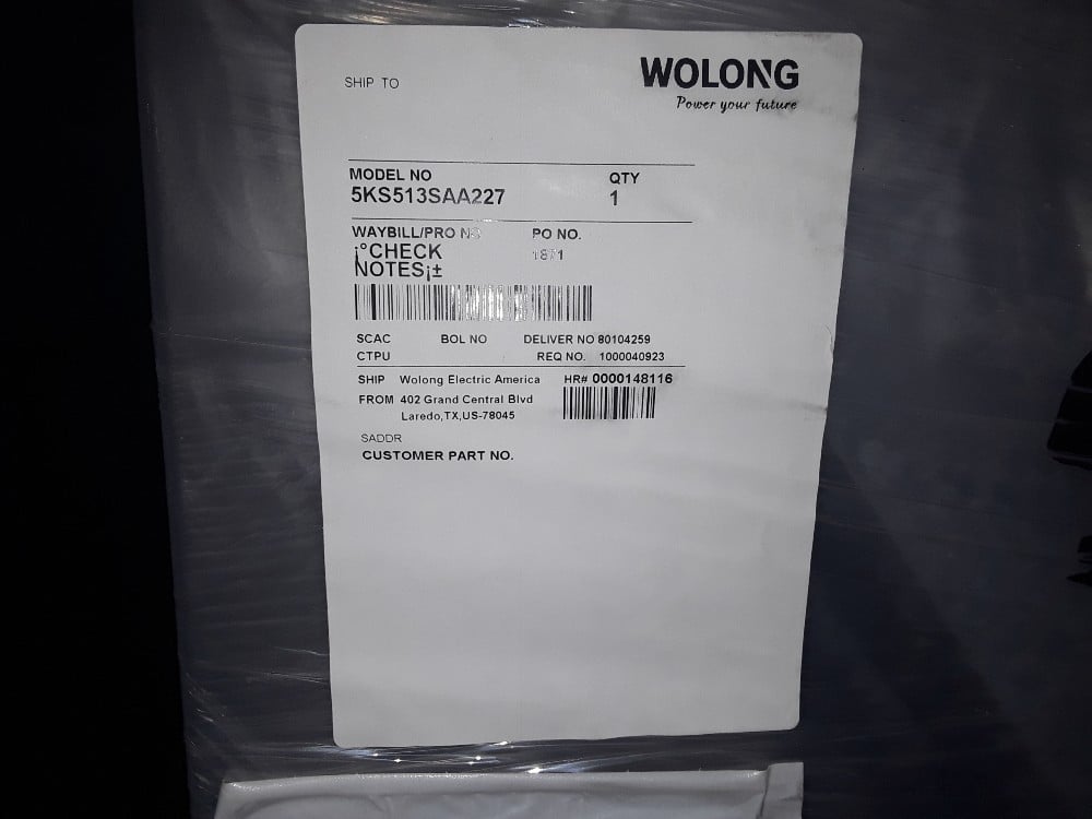 600 HP 1800 RPM General Electric, Frame 5012/13S, TEFC, 2300/4000 Volts, new Q513 - Image 7