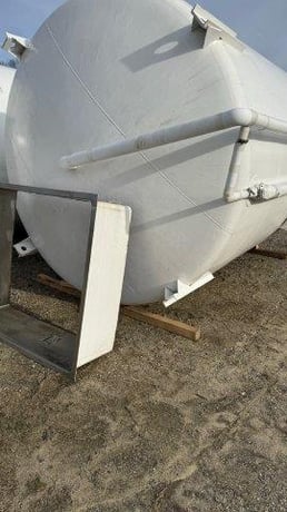 5500 gallon St. Regis, Stainless Steel jacketed mix tank, 150 psi, bottom side agitator - Image 1