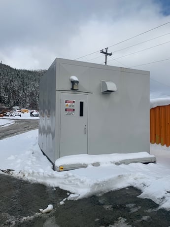 ABB, 3200 amp 600 Volts electrical switchgear & building, surplus, new, never used, 2013 - Image 1