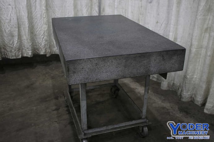 36" x 48" x 6-1/4" DoAll, granite plate on stand, charcoal color, grade B - Image 2