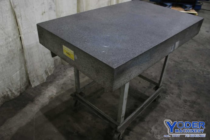 36" x 48" x 6-1/4" DoAll, granite plate on stand, charcoal color, grade B - Image 3