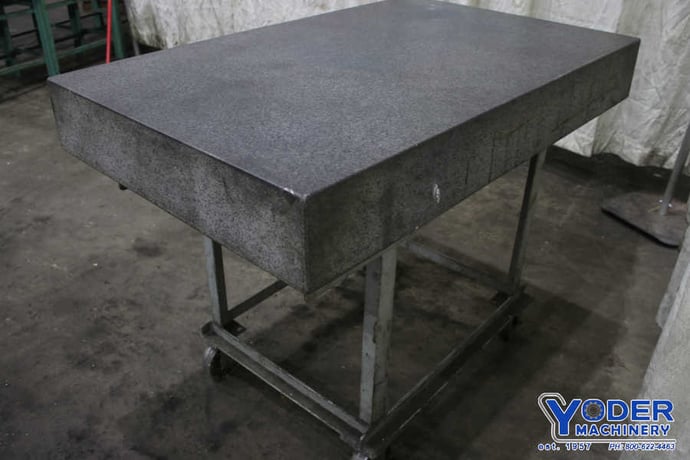 36" x 48" x 6-1/4" DoAll, granite plate on stand, charcoal color, grade B - Image 4