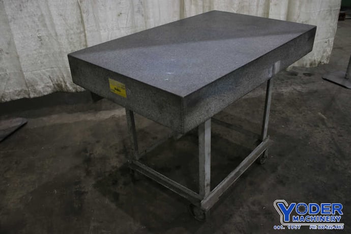 36" x 48" x 6-1/4" DoAll, granite plate on stand, charcoal color, grade B - Image 6