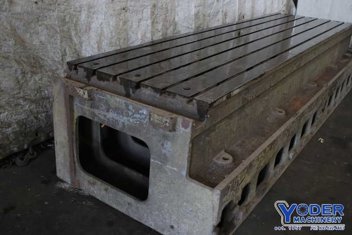 T-slotted table, 43 x 150, cast iron construction - Image 2