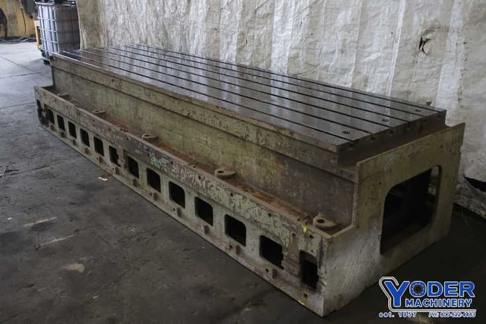 T-slotted table, 43 x 150, cast iron construction - Image 4