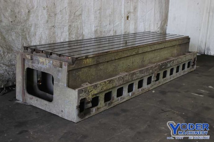 T-slotted table, 43 x 150, cast iron construction - Image 7