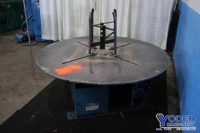 6000 lb. AWC #D-60FNC, pallet type horizontal coil reel, 72" outside dimensions, 0-35 RPM - Image 5