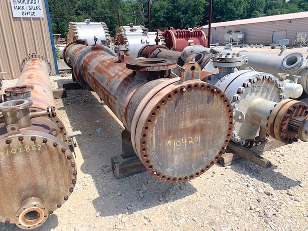 3022 sq.ft., 300 psi shell, Manning & Lewis, heat exchanger, 600 psi tube, 700°F, 1992 - Image 3