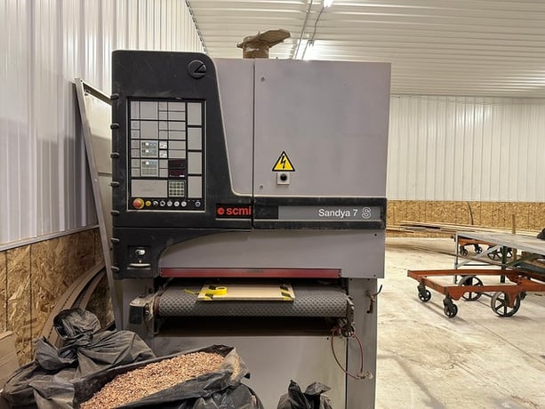 43" SCMI #Sandya-7S, 2-Head Wide Belt Sander, 43" x 85" belt, 2005 - Image 3