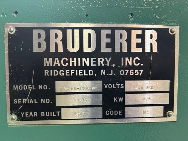Bruderer #18260-1000.2, 19 straightening rolls, 260mm material width,.20-4mm thickness - Image 2