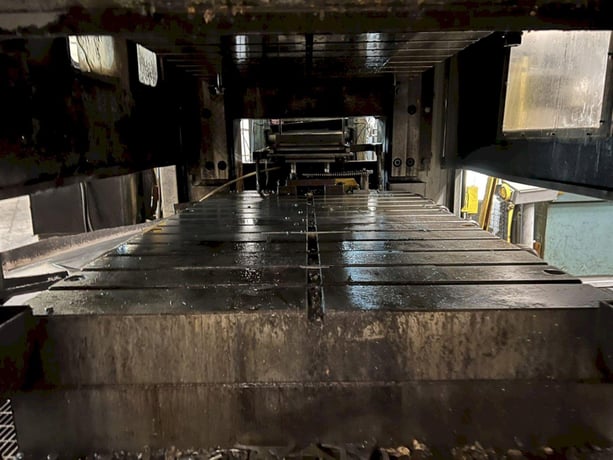 600 Ton, Brown & Boggs #SS2-600-84-48, straight side double crank, 8" stroke, 24" Shut Height, 12" ram adj. - Image 8