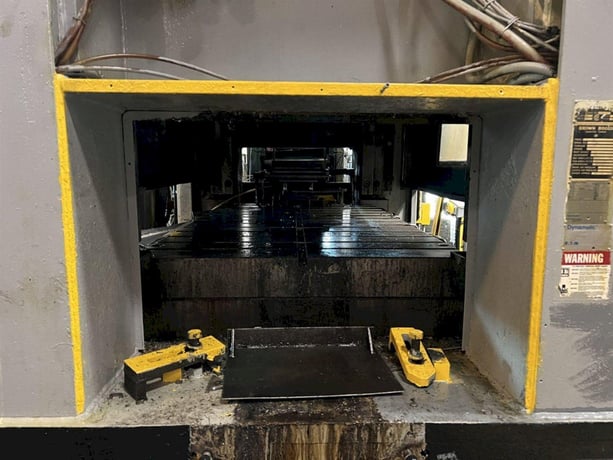 600 Ton, Brown & Boggs #SS2-600-84-48, straight side double crank, 8" stroke, 24" Shut Height, 12" ram adj. - Image 9