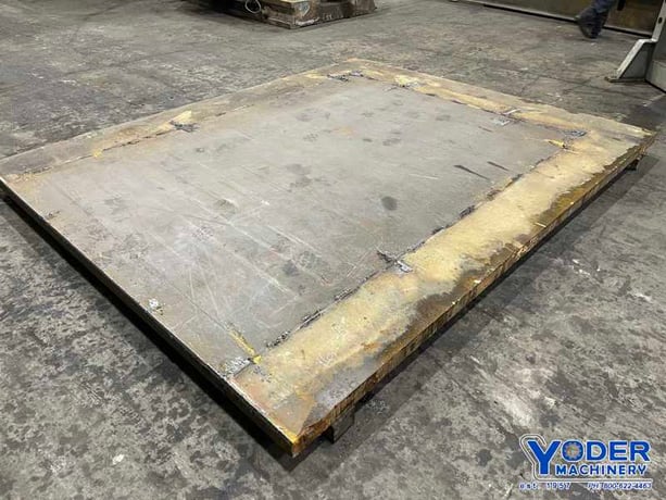 115" x 96" x 2-3/4", Solid steel plate - Image 2