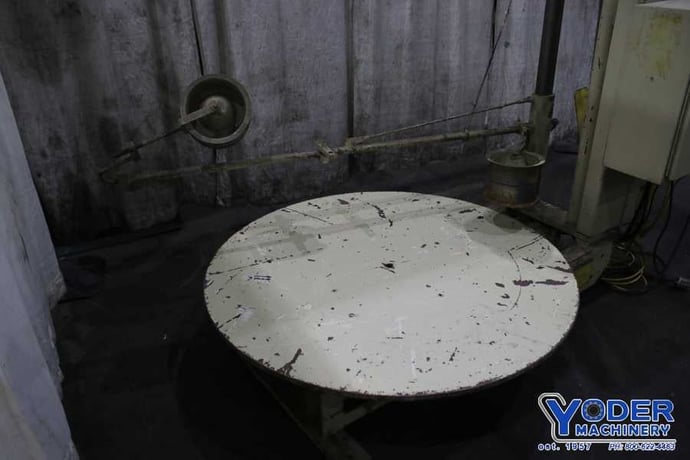 8000 lb. Littell #H-80-Lazy-Susan, pallet type coil reel, 54" outside dimensions, 14" table height, 1/2 HP - Image 3