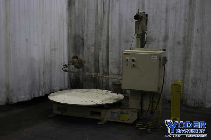 8000 lb. Littell #H-80-Lazy-Susan, pallet type coil reel, 54" outside dimensions, 14" table height, 1/2 HP - Image 9