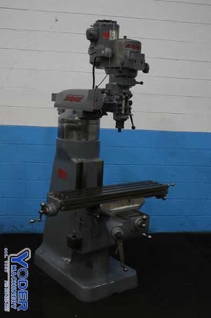 Bridgeport #Series-I, ram type vertical mill, 9" x42" table, 2 HP, One shot lube, chrome ways - Image 1