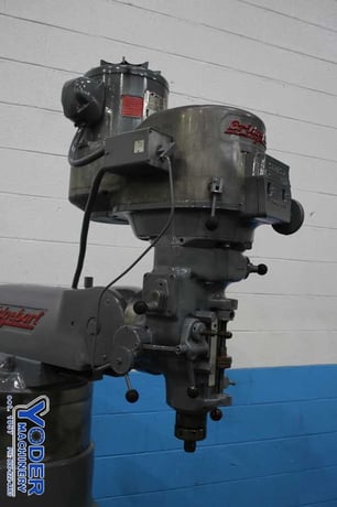 Bridgeport #Series-I, ram type vertical mill, 9" x42" table, 2 HP, One shot lube, chrome ways - Image 5