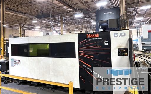 Mazak #Optiplex-3015-Fiber-III, 6000 watt laser, 60" x120"dual pallet,MCT-2.0 cutting head, 2016, #43003 - Image 1