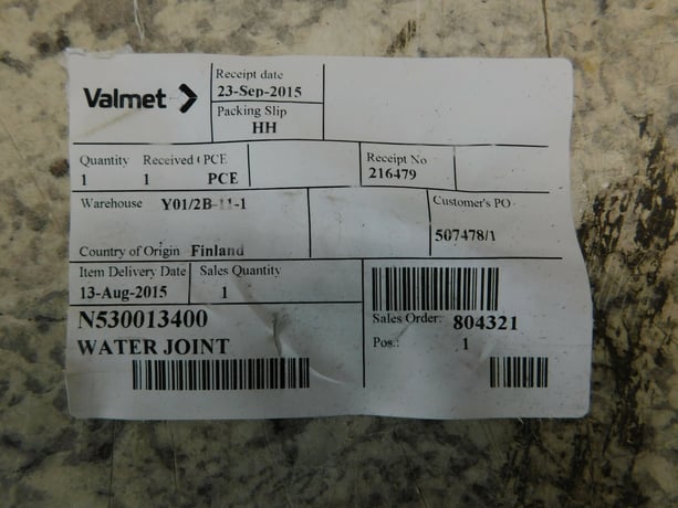 Valmet, Rotating Water Joint, Paper Mill, Stainless Steel, steam NEW - Image 4