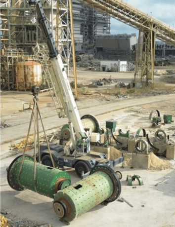 8' x 17' Kennedy Van Saun ball mills, 400 HP, gear box 6.95 ratio, air clutch, rubber liner, (3 available) - Image 2