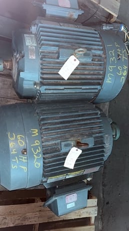 60 HP 3560 RPM Baldor, Frame 364TS, TEFC, 1.15 service factor (2 available) - Image 1