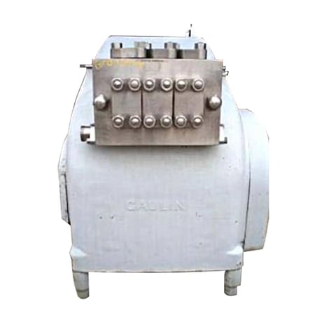 APV Gaulin #4000-DJF40, painted frame homogenizer, 4000 GPH, 2500 psi, 2 stages - Image 1