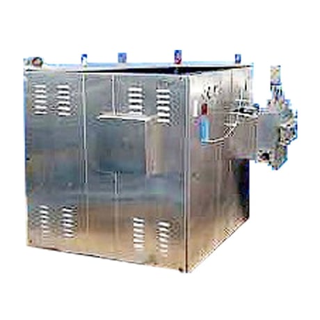 Bertoli #PQ120N, homogenizer, 1740 psi, 1716 GPH, 2" diameter plungers, 60 HP, 2 stages - Image 1