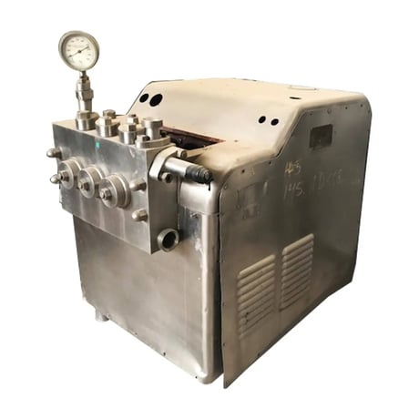 Waukesha Cherry-Burrell #SS-3000-SGR, homogenizer, 1500 GPH, 3000 psi, 1 stage, 50 HP US Electrical motor - Image 1