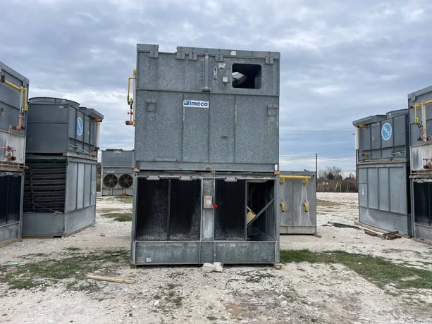 470 Ton, Imeco #IDC-1880-40, evaporative condenser, 1-20 HP motors, 1 tower unit - Image 3