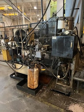 600 Ton, Brown & Boggs #SS2-600-84-48, straight side double crank press, 8" stroke, 24" Shut Height, 12" - Image 5
