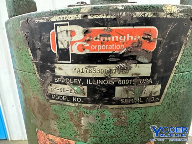 60 Ton, Peddinghaus #FP-60, hydraulic flange punch, 4-1/2" throat, electric foot pedal, 10 HP - Image 5