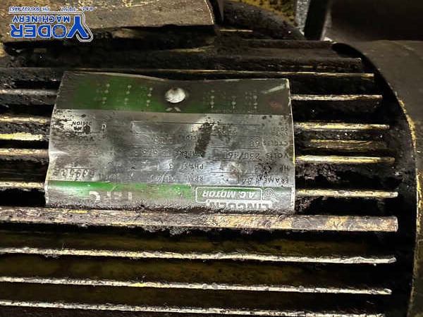 60 Ton, Peddinghaus #FP-60, hydraulic flange punch, 4-1/2" throat, electric foot pedal, 10 HP - Image 6