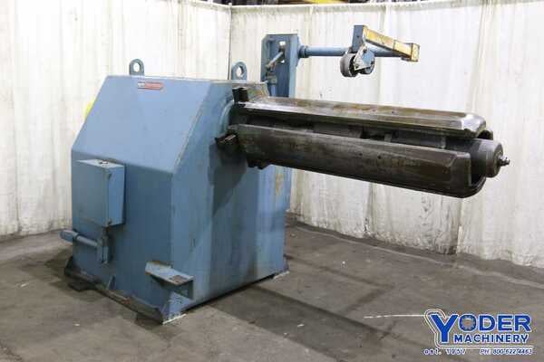 20000 lb. Egan #N-2000-50, motorized coil reel, 50" width, 18"-26" ID, 60" outside dimensions, air brake - Image 1