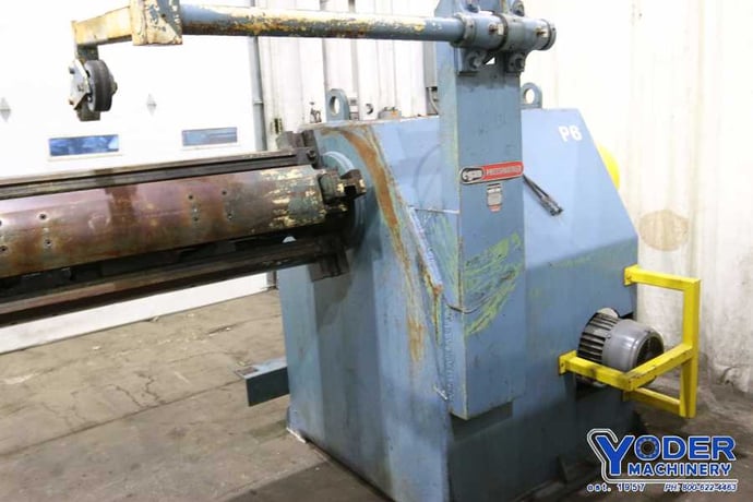 20000 lb. Egan #N-2000-50, motorized coil reel, 50" width, 18"-26" ID, 60" outside dimensions, air brake - Image 5