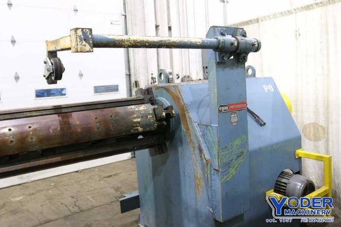 20000 lb. Egan #N-2000-50, motorized coil reel, 50" width, 18"-26" ID, 60" outside dimensions, air brake - Image 6