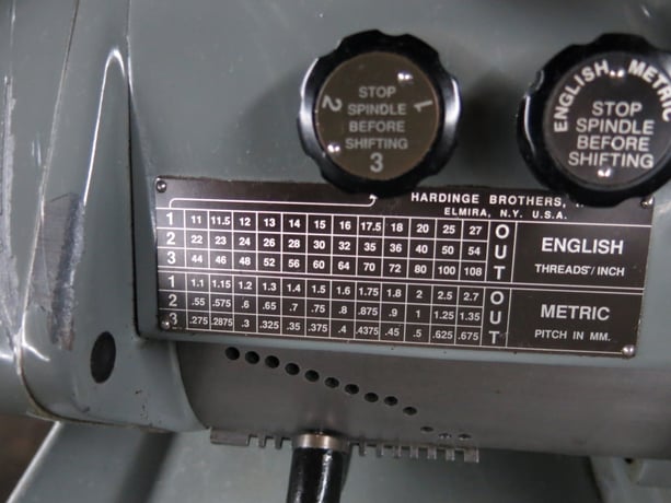 11" x 18" Hardinge #HLV-EM, Precision Toolroom Lathe, inch/metric, Sony digital read out, Steady Rest, 5C - Image 5