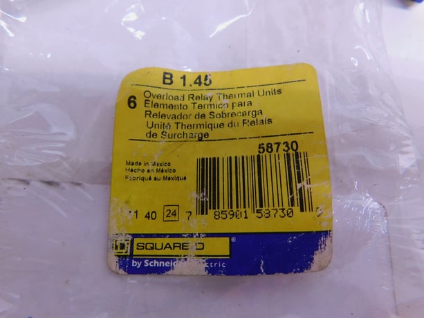 Square D, Overload Relay Thermal Units, part number B 1.45, NEW (6 in lot) - Image 8