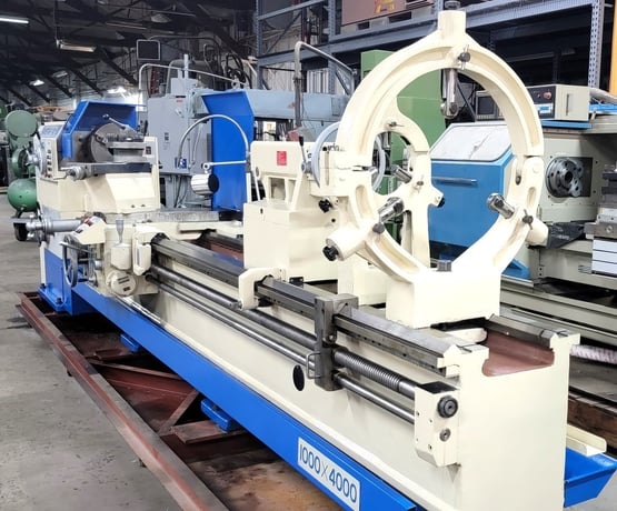 40" x 160" Samstar, heavy duty lathe, 28-5/16" swing over cross slide, inch/metric, 5" spindle bore - Image 1