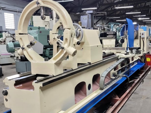 40" x 160" Samstar, heavy duty lathe, 28-5/16" swing over cross slide, inch/metric, 5" spindle bore - Image 3