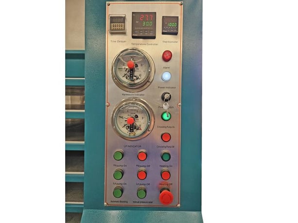 Hydrex #HPX510-5, hot oil hot press, 120 ton, 5 daylight openings, 5' x10', 2026, new - Image 6