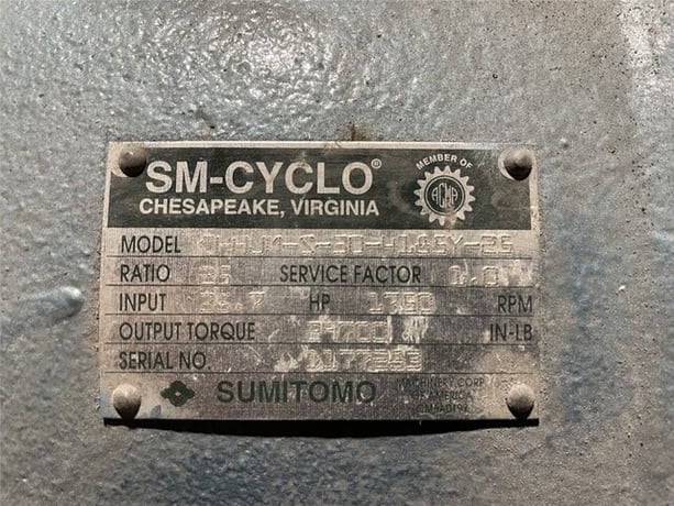 30 HP, Sumitomo #CHHJM-S-30-4185Y-25, planetary gear reducer, 25.00 :1 gearbox ratio, 35.7 HP - Image 2