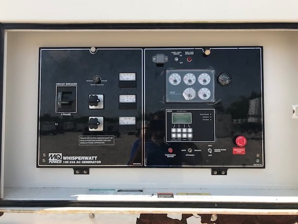 110 KW Multiquip #DCA125SSIU4F, standby, Tier 4F, 120/240/208/277/480 Volts, 7368 hours, 2016, $39.5k - Image 5
