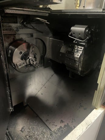Okuma #2SP-150H, CNC lathe, OSP-P300L Control, 13.7" swing, 2" bar, 3-jaw 8" chuck, 15 HP, 2015 - Image 9