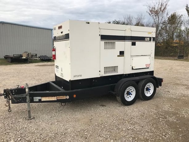 110 KW Multiquip #DCA125SSJU4i, trailer mounted, 120/240/208/277/480 Volts, 7193 hours, 2014, $39k - Image 1