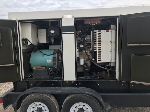 110 KW Multiquip #DCA125SSJU4i, trailer mounted, 120/240/208/277/480 Volts, 7193 hours, 2014, $39k - Image 2