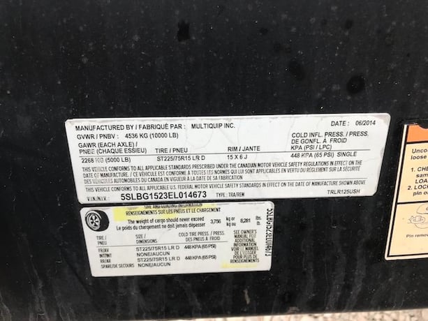110 KW Multiquip #DCA125SSJU4i, trailer mounted, 120/240/208/277/480 Volts, 7193 hours, 2014, $39k - Image 8