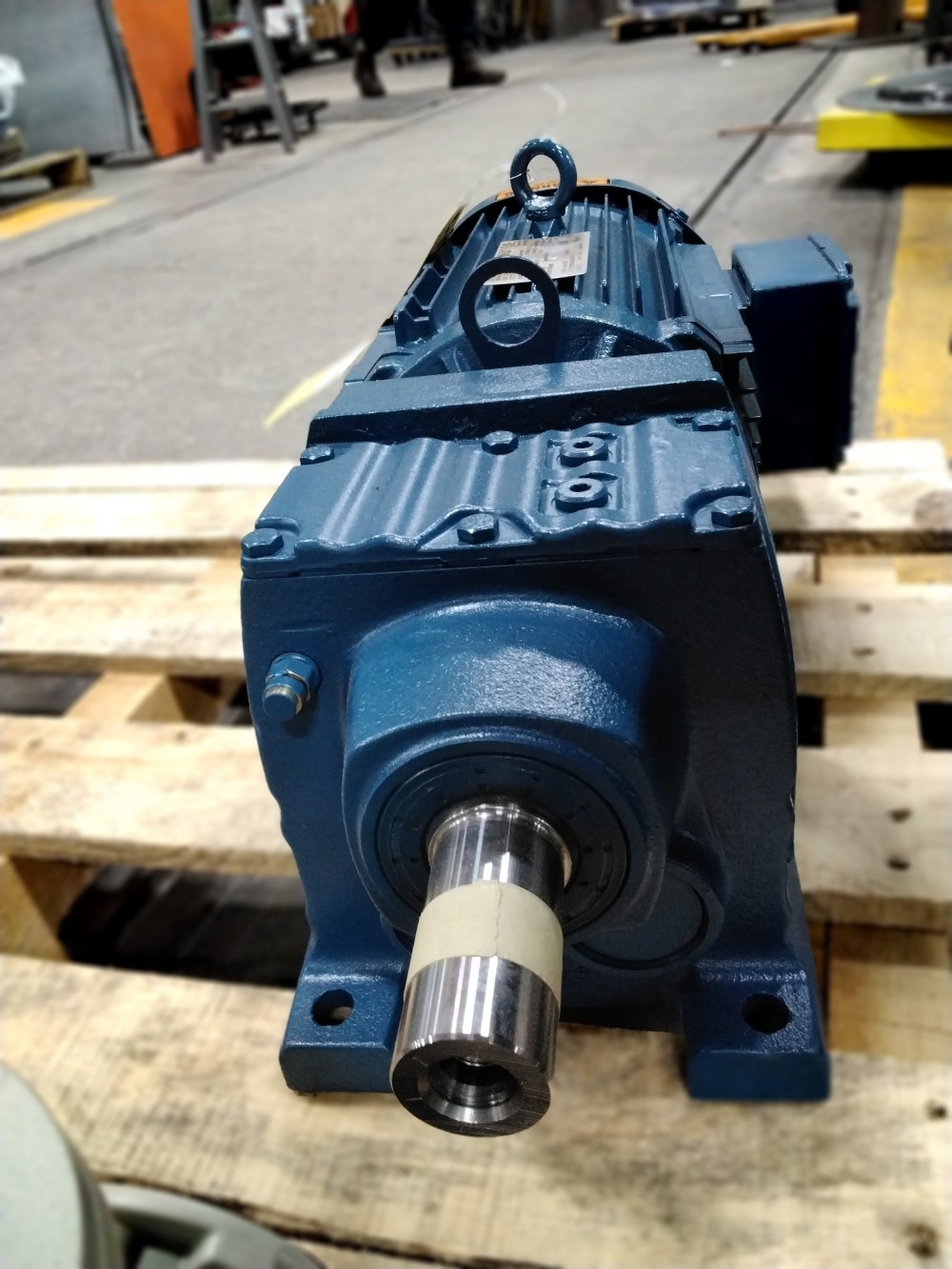 3 HP, 1762 RPM, SEW #R47DNR100LM4, gear reducer, 141 RPM out, 230/460 Volts 3 phase, new surplus - Image 1